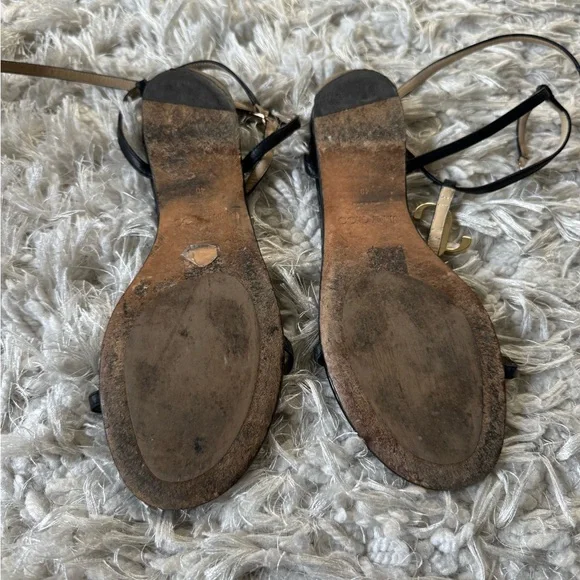 Jimmy Choo Black Logo Sandals - Picture 3 of 4